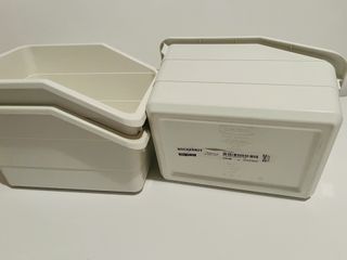 SOCKERBIT - 3 Cajas de almacenaje IKEA blanca