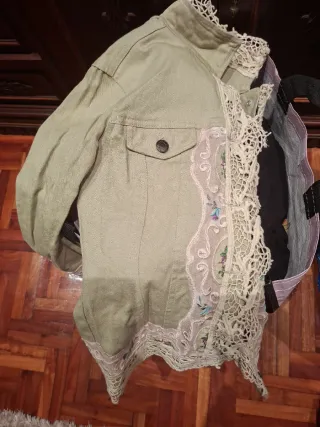 Chaleco acolchado rosa talla S/M