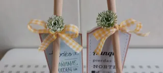 Nº 064.- Cuchara de madera con soporte