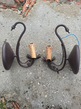 Apliques de pared rústicos (2 unidades)