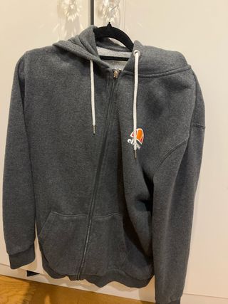 Sudadera con cremallera gris ellesse