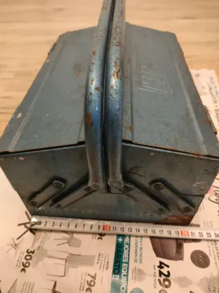 Caja de herramientas metálica azul MARGALVIL