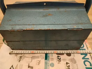 Caja de herramientas metálica azul MARGALVIL