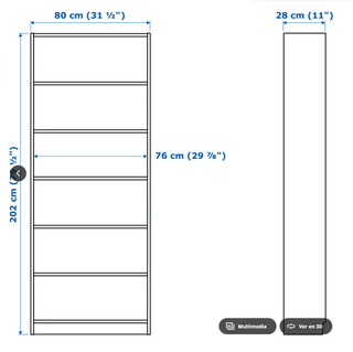 Librería BILLY Blanca con Mesa