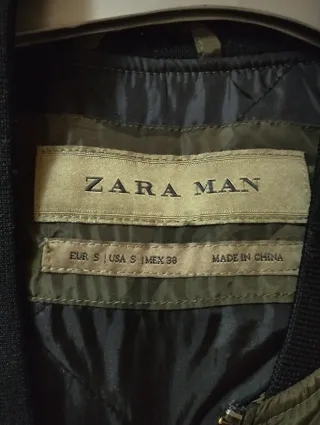 Cazadora Zara Hombre Camuflaje