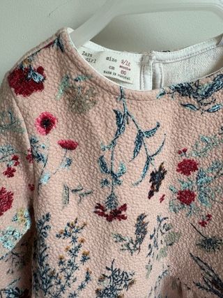 Vestido Zara bebé 9/12 meses floral