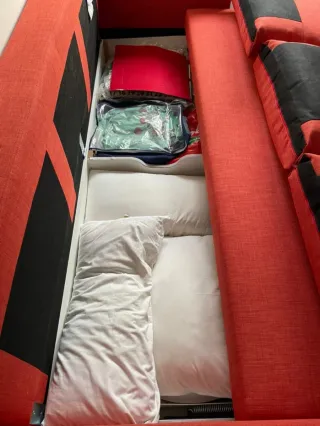 Sofá Cama Ikea Friheten Naranja/Rojo