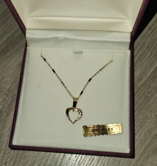 Gargantilla Corazón Oro 18k con Circonitas