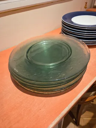 Bajo plato cristal grande.