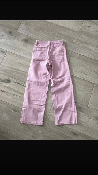 Pantalones Mango Teen Rosas