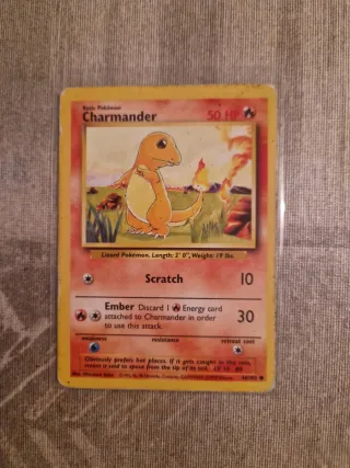 Carta Pokémon Charmander Base Set 1999