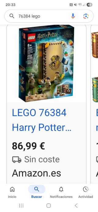 Lego de libro (clase de pociones)