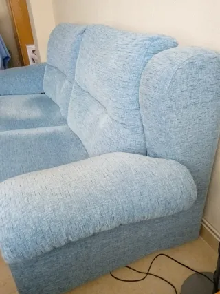 Sofá de 3 plazas azul