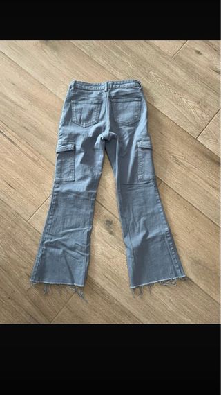 Pantalones Cargo Mango Teen Azul