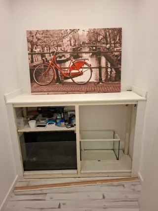 Estructura de hierro para Acuario