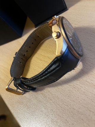 Reloj Aviator Hombre Negro/Dorado