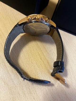 Reloj Aviator Hombre Negro/Dorado