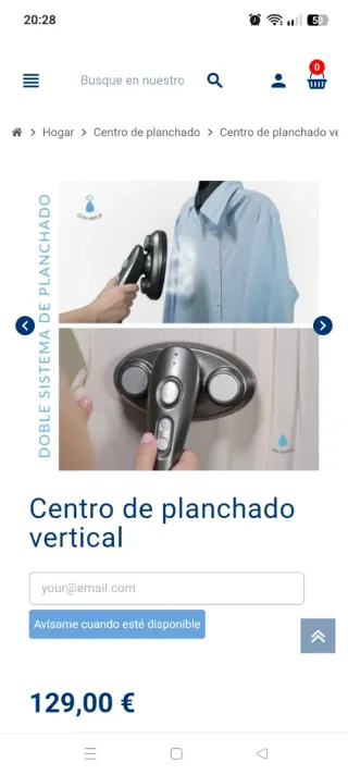 Centro de planchado a vapor