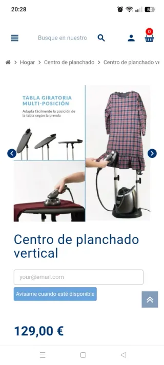 Centro de planchado a vapor