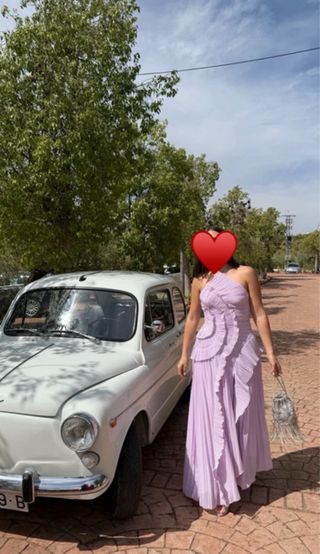 Vestido invitada morado