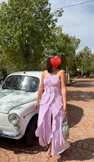 Vestido invitada morado