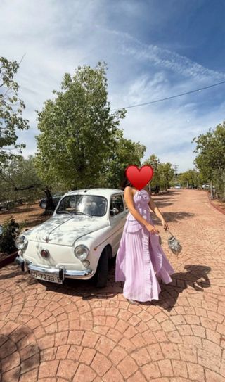 Vestido invitada morado
