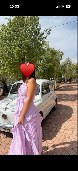 Vestido invitada morado