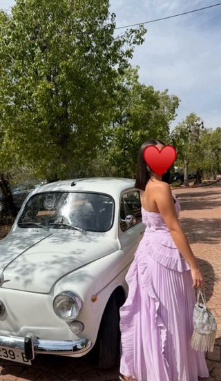 Vestido invitada morado