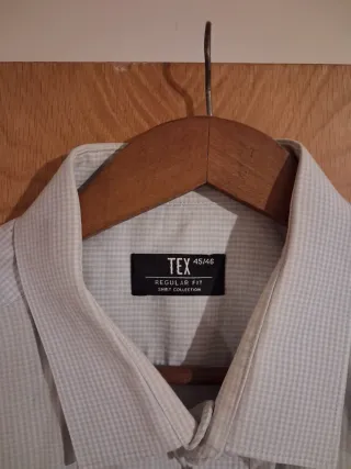 Camisa de hombre TEX azul talla XXL