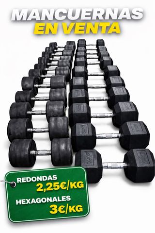 Mancuernas Hexagonales y Redondas