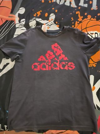 Camiseta Adidas Deportiva Negra