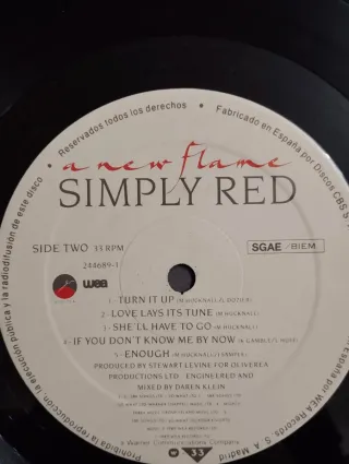 Simply Red - A New Flame Vinilo