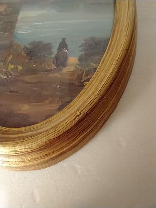 Quadretto olio su lamina di rame