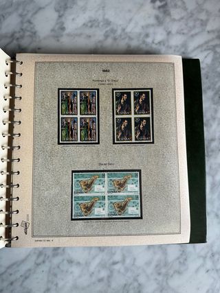 Album de sellos Efilcar bloque de 4