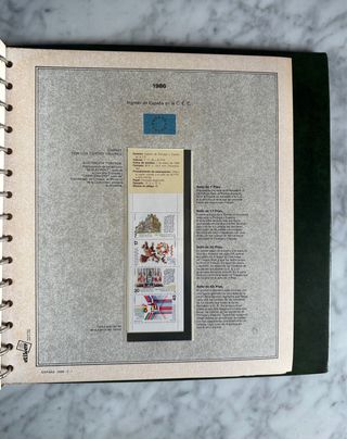 Album de sellos Efilcar bloque de 4