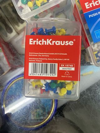 Pack 5 Cajas Chinchetas ErichKrause (500 uds)