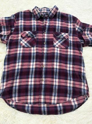 Camisa franela cuadros mujer Talla L