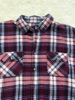 Camisa franela cuadros mujer Talla L