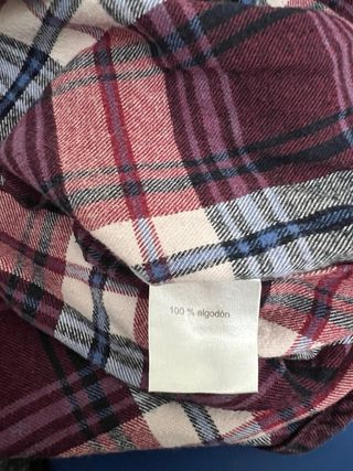 Camisa franela cuadros mujer Talla L