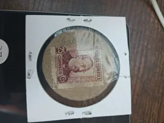 Moneda y Sello República Española 20 Céntimos