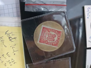 Moneda y Sello República Española 20 Céntimos