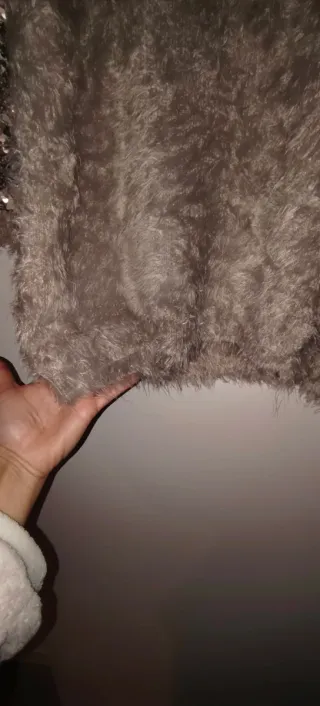 Jersey pelo y lentejuelas T.U