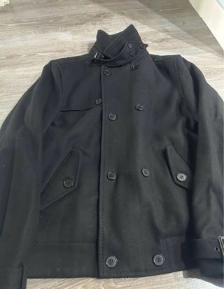 Chaqueta de paño H&M negra Talla L