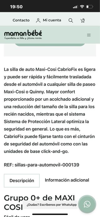 Maxi-Cosi Marble i-Size Silla Coche