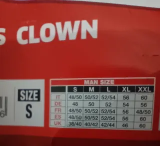 Disfraz Payaso/mimo Adulto Talla S