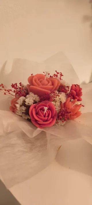 Ramito de velas florales