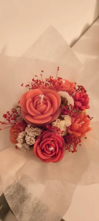 Ramito de velas florales