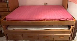 Cama nido con 2 colchones