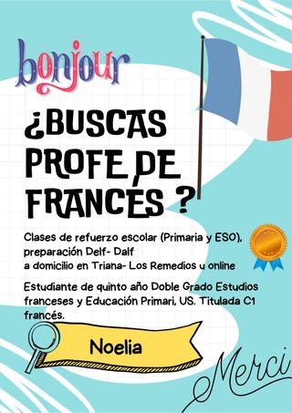 Clases particulares de Francés (SEVILLA Y ONLINE)