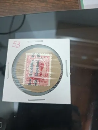 Sello República Española 50 Céntimos